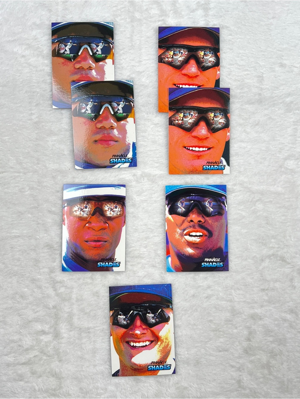 1992 Pinnacle Shades Insert Lot Roberto Alomar Strawberry Buhner 7 Cards